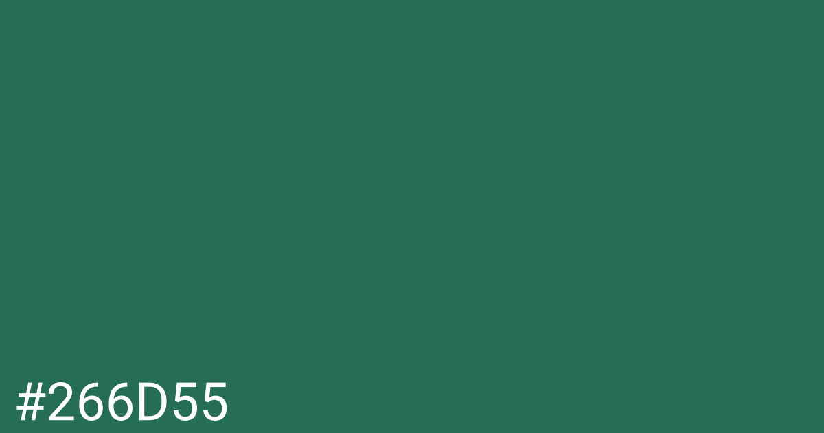 Hex color #266d55 graphic