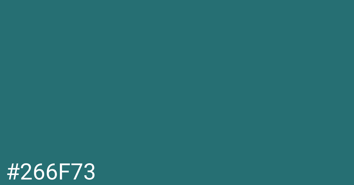 Hex color #266f73 graphic