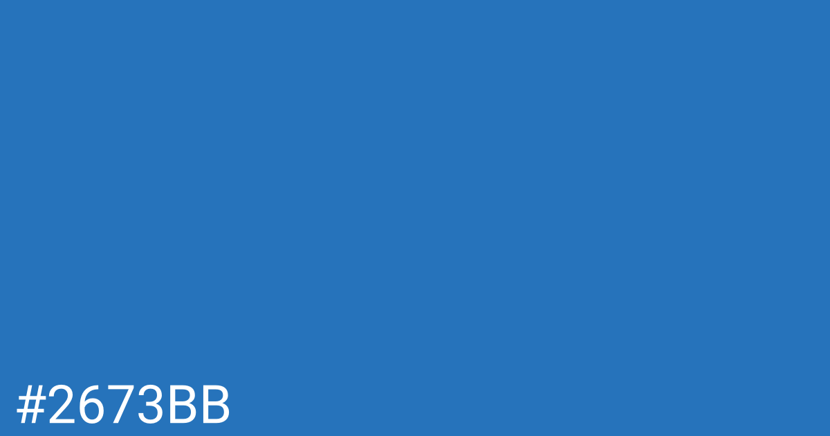 Hex color #2673bb graphic