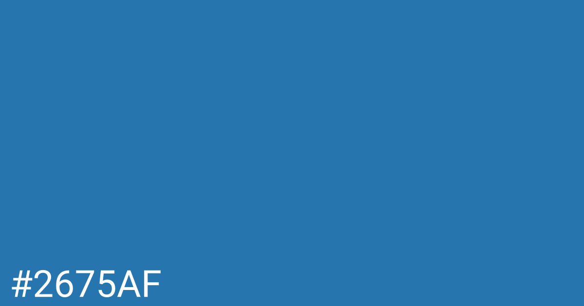 Hex color #2675af graphic