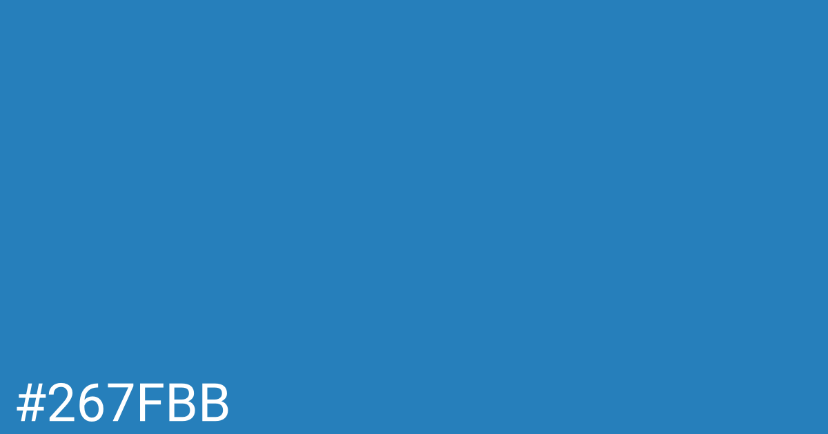 Hex color #267fbb graphic