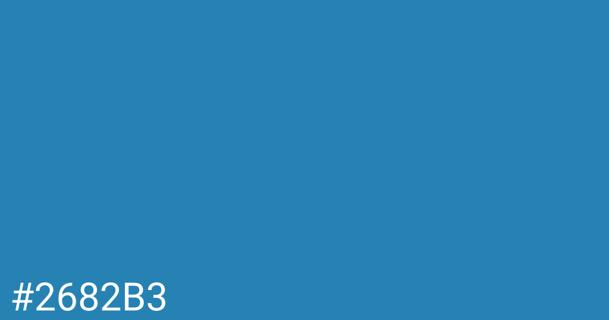 Hex color #2682b3 graphic