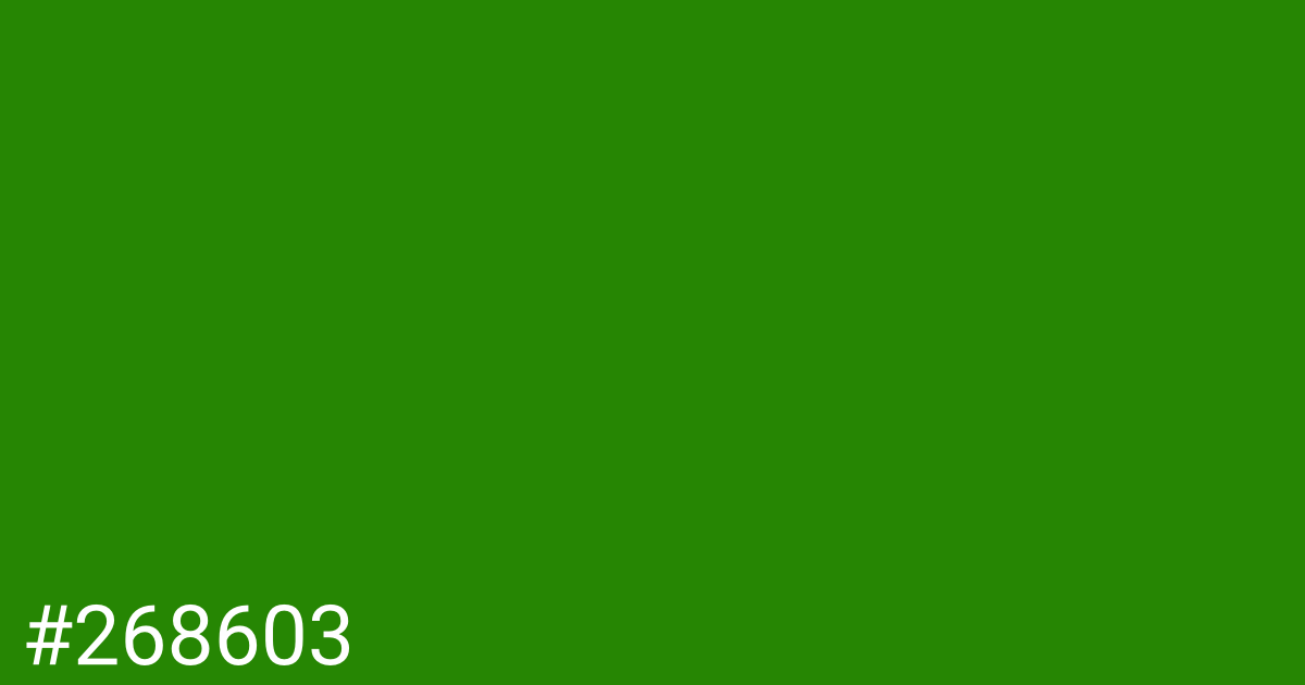 Hex color #268603 graphic