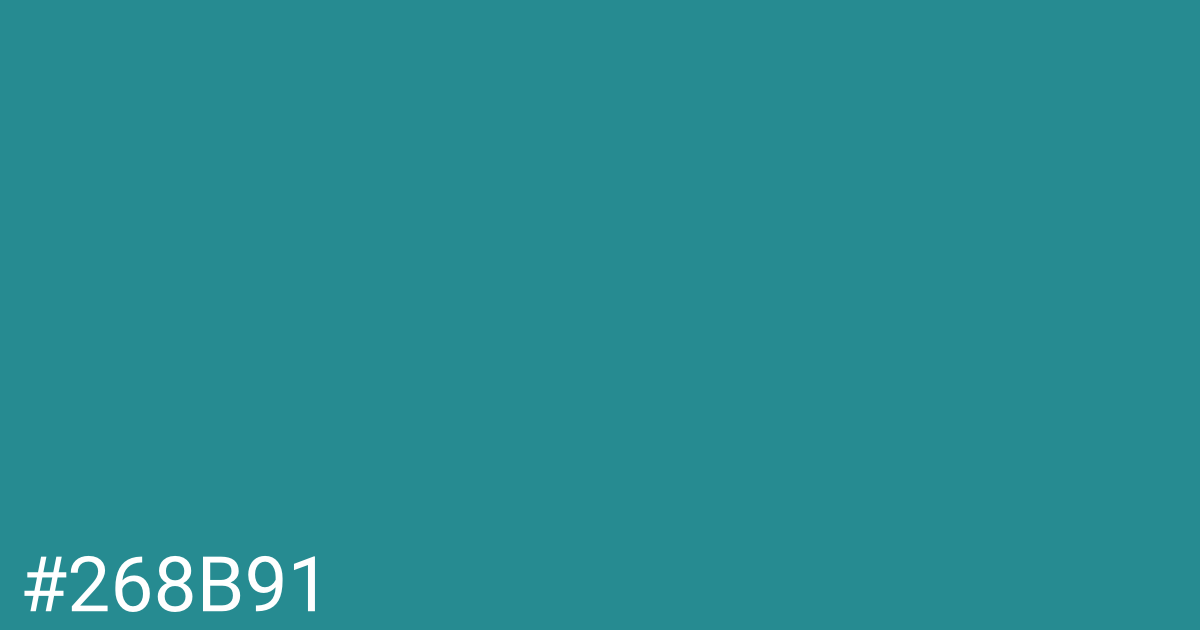Hex color #268b91 graphic