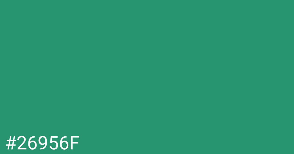 Hex color #26956f graphic
