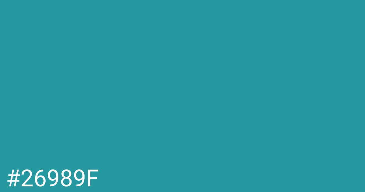 Hex color #26989f graphic