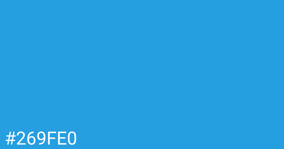 Hex color #269fe0 graphic