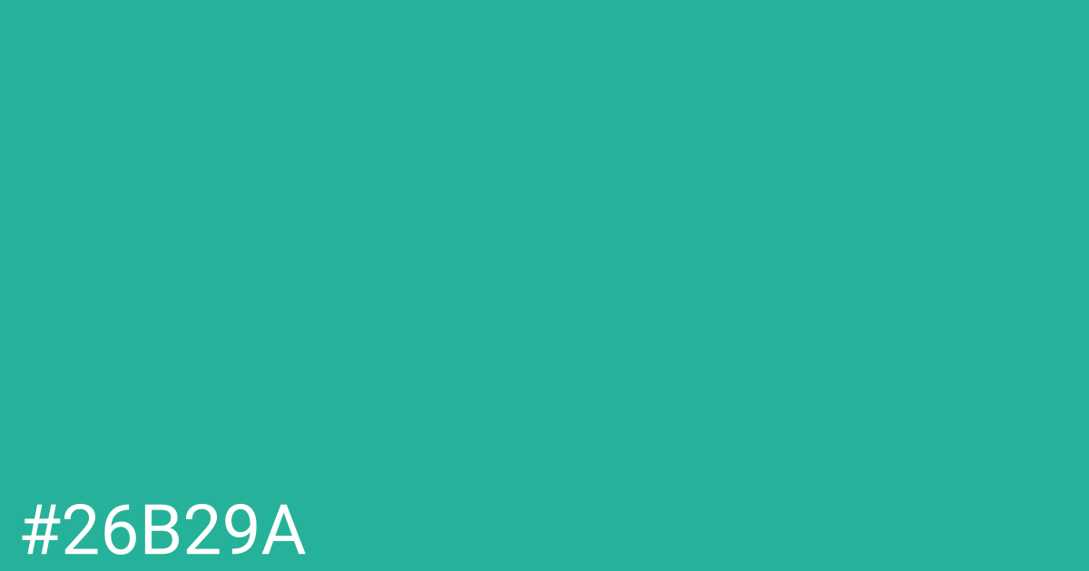 Hex color #26b29a graphic