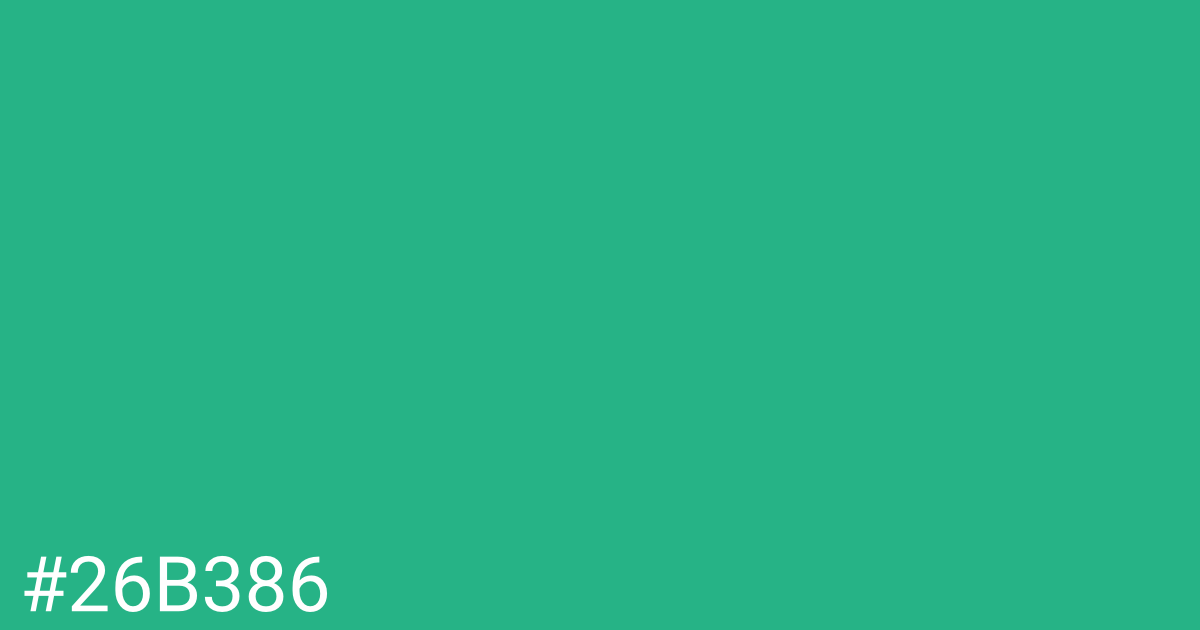 Hex color #26b386 graphic