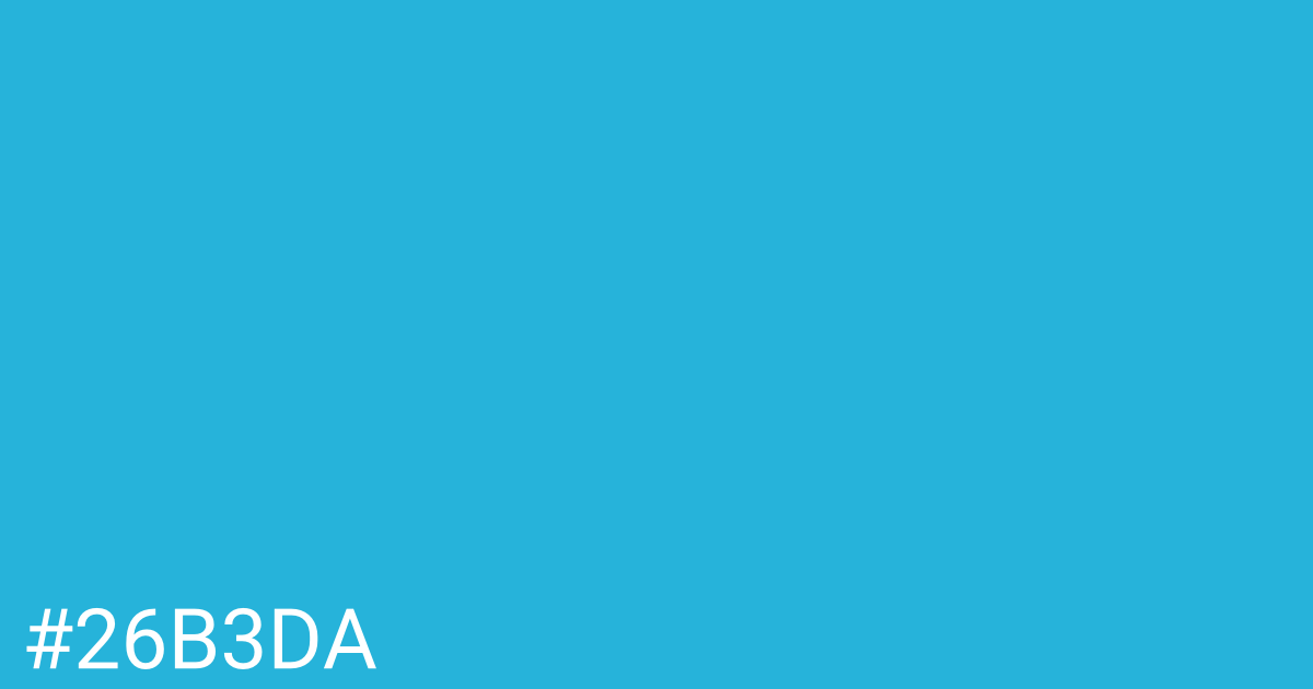 Hex color #26b3da graphic