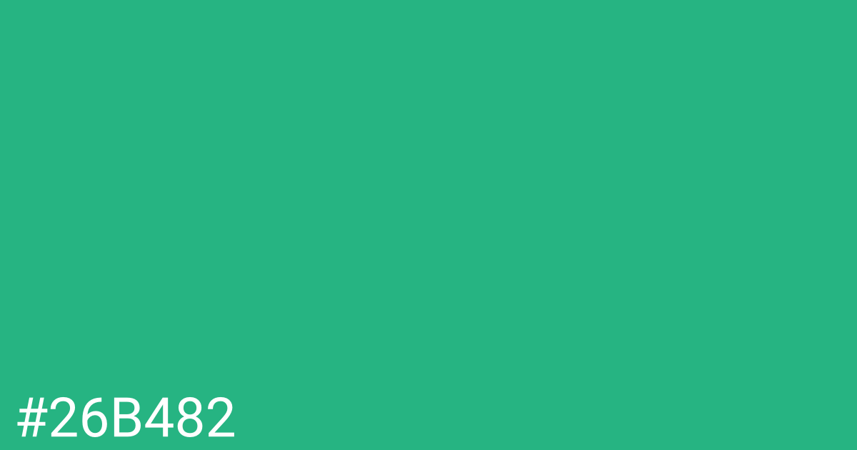 Hex color #26b482 graphic