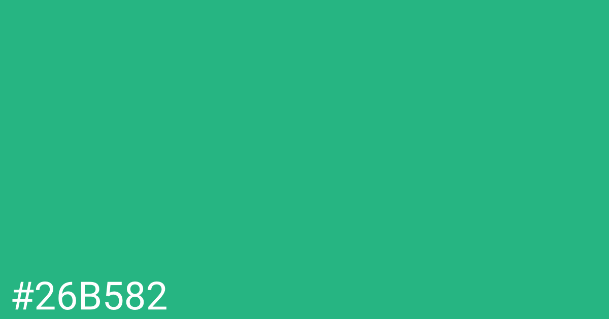 Hex color #26b582 graphic