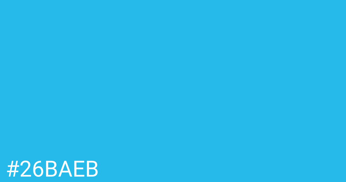 Hex color #26baeb graphic