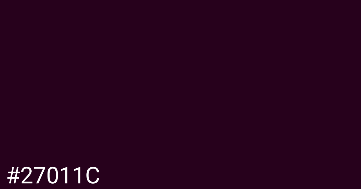 Hex color #27011c graphic