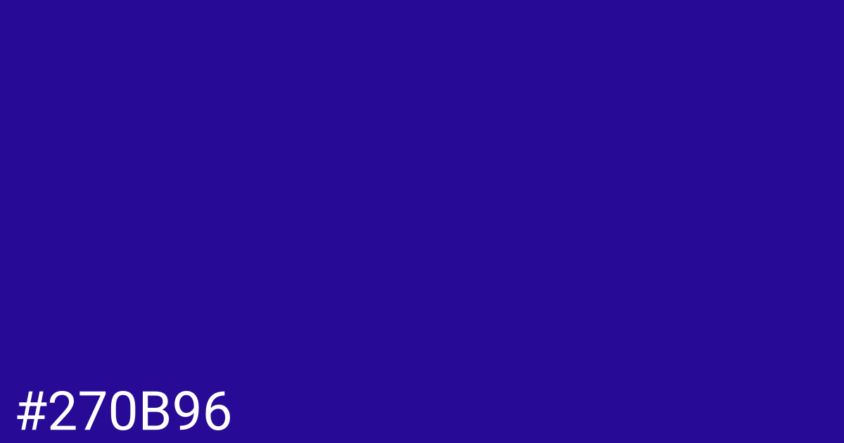 Hex color #270b96 graphic
