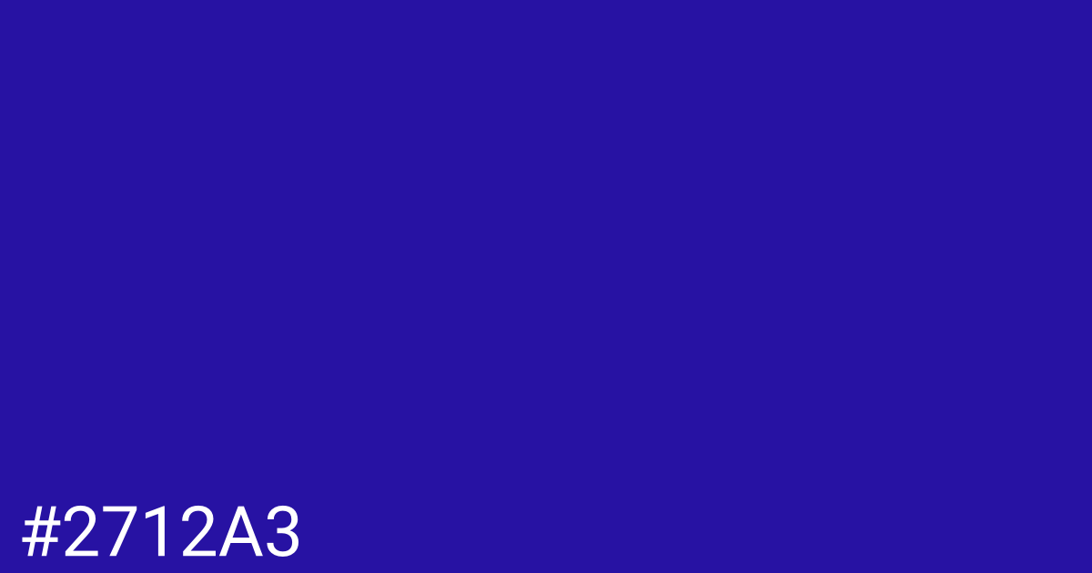 Hex color #2712a3 graphic