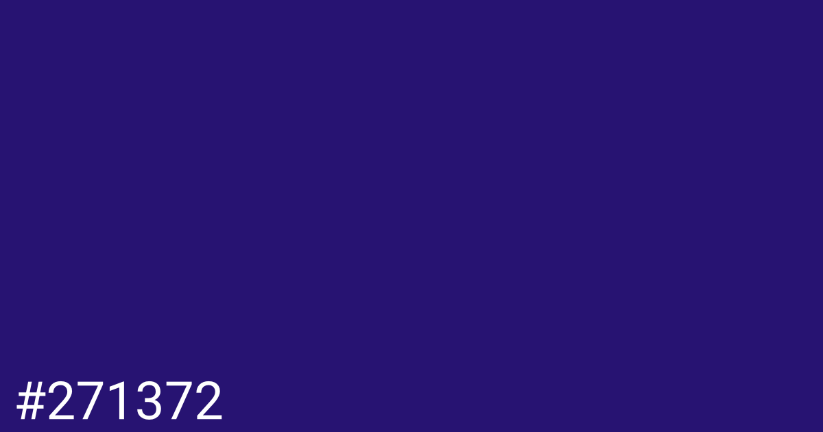 Hex color #271372 graphic