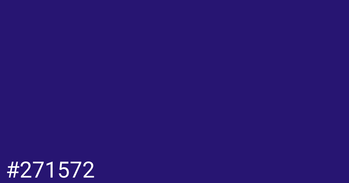 Hex color #271572 graphic