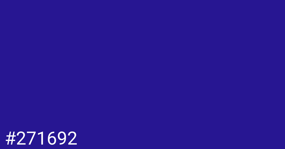 Hex color #271692 graphic