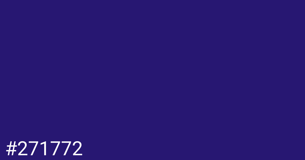 Hex color #271772 graphic