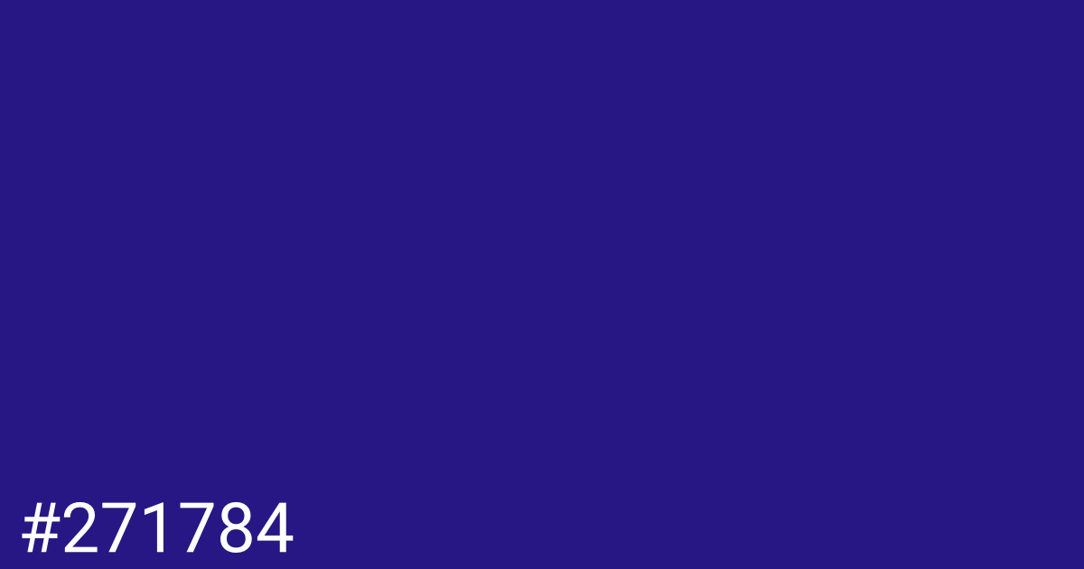 Hex color #271784 graphic