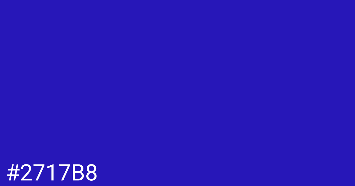 Hex color #2717b8 graphic