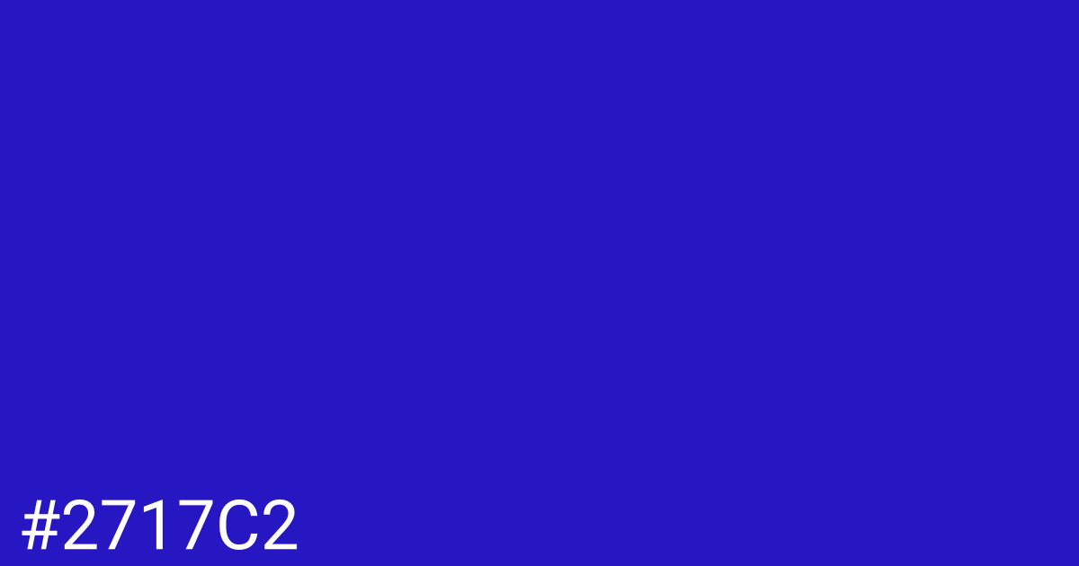 Hex color #2717c2 graphic