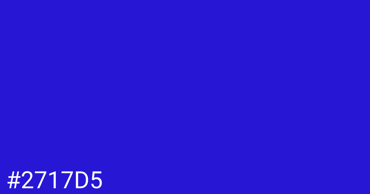 Hex color #2717d5 graphic