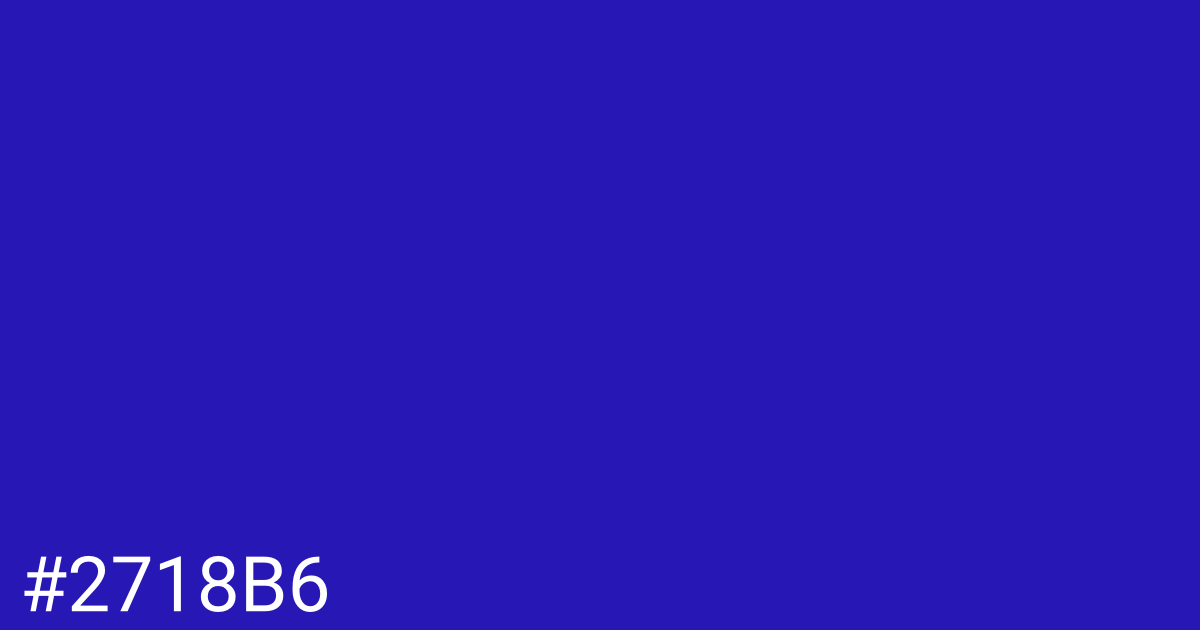 Hex color #2718b6 graphic