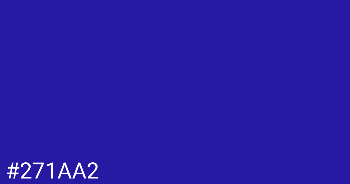 Hex color #271aa2 graphic