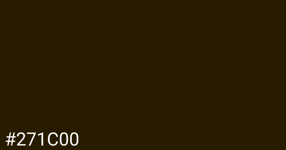 Hex color #271c00 graphic