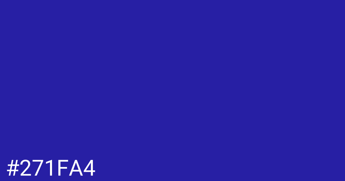 Hex color #271fa4 graphic