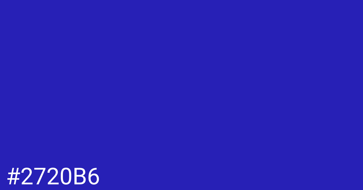 Hex color #2720b6 graphic