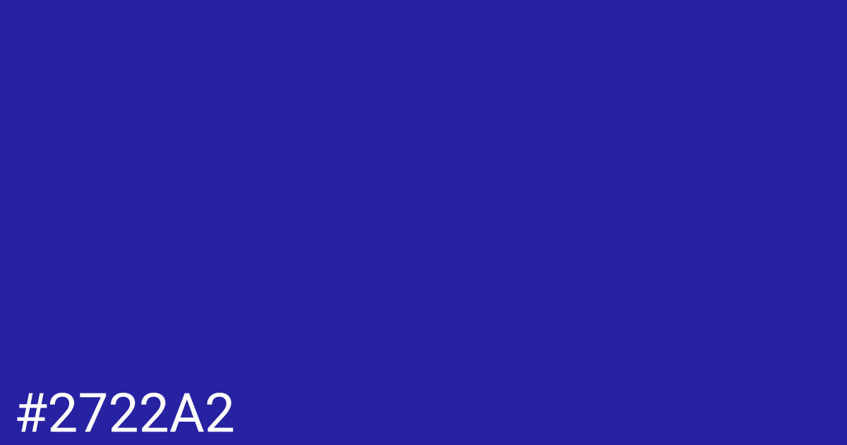 Hex color #2722a2 graphic