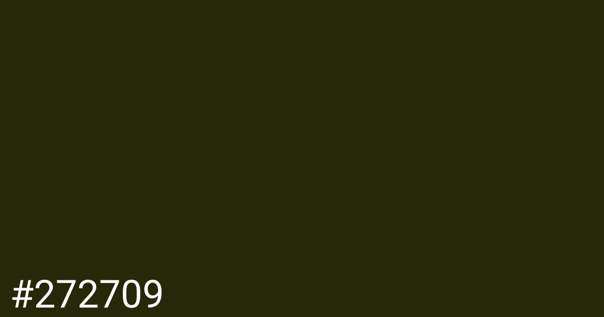 Hex color #272709 graphic