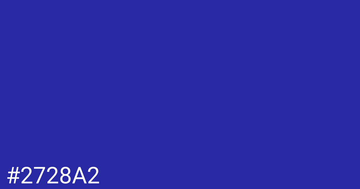 Hex color #2728a2 graphic