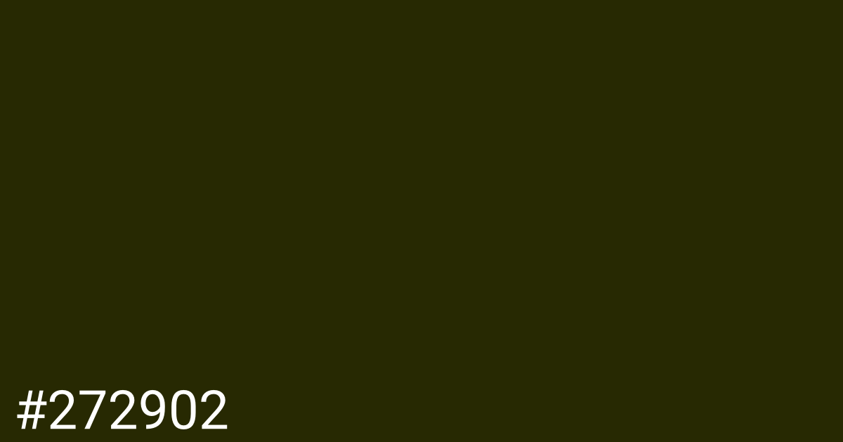 Hex color #272902 graphic