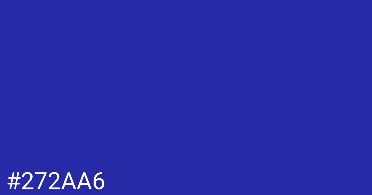 Hex color #272aa6 graphic