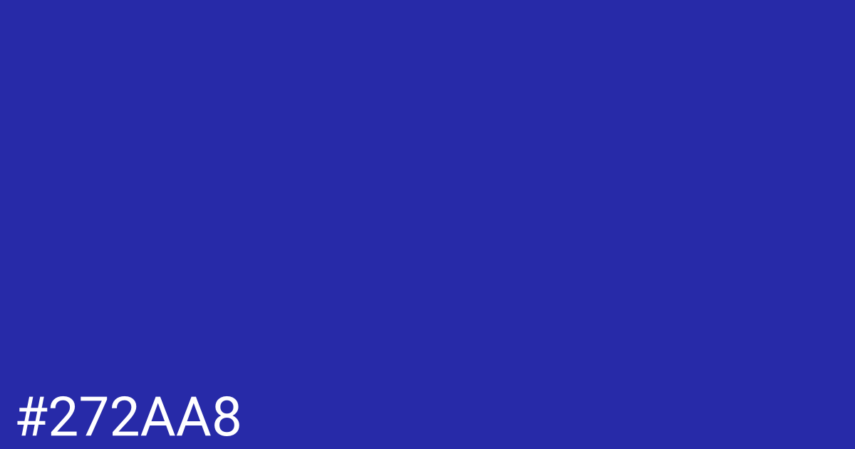 Hex color #272aa8 graphic