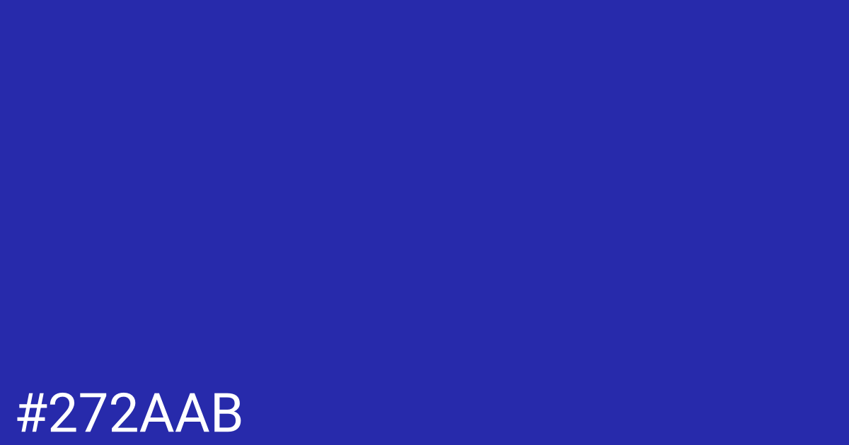 Hex color #272aab graphic