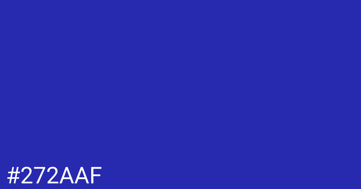 Hex color #272aaf graphic