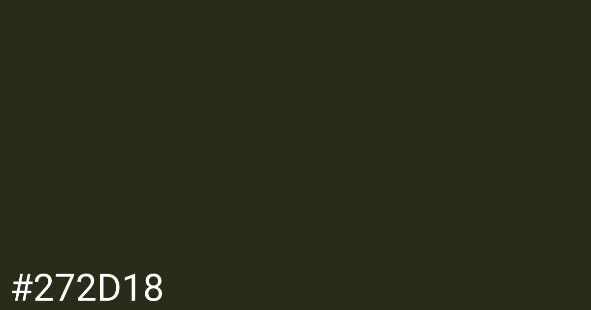 Hex color #272d18 graphic