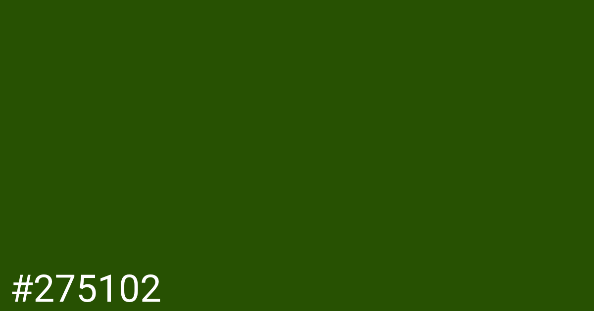 Hex color #275102 graphic