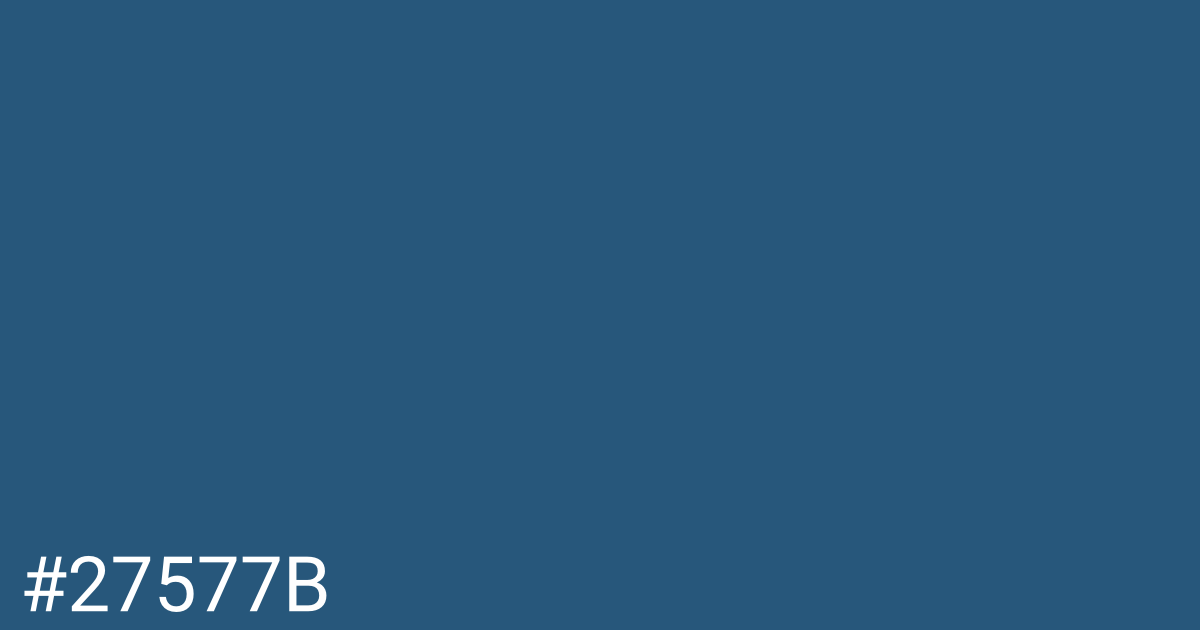 Hex color #27577b graphic