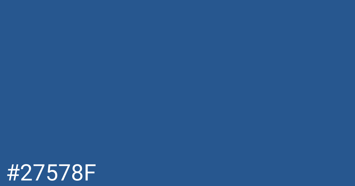 Hex color #27578f graphic