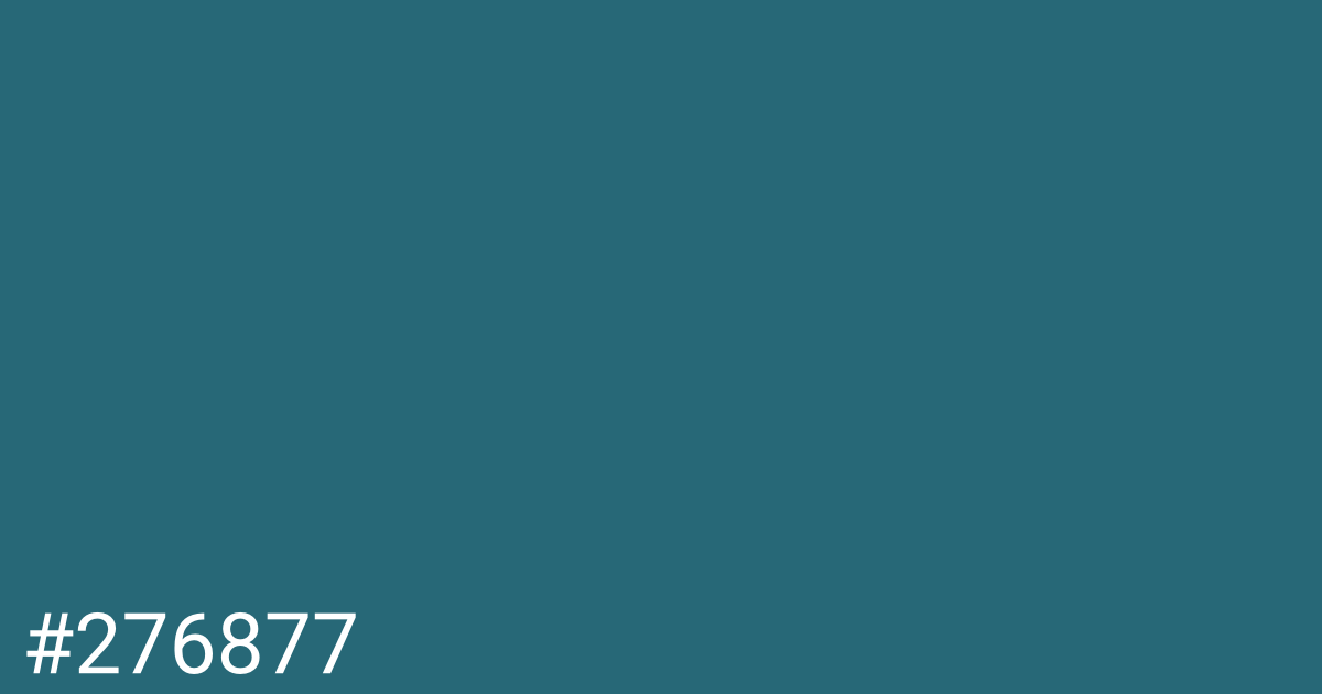 Hex color #276877 graphic