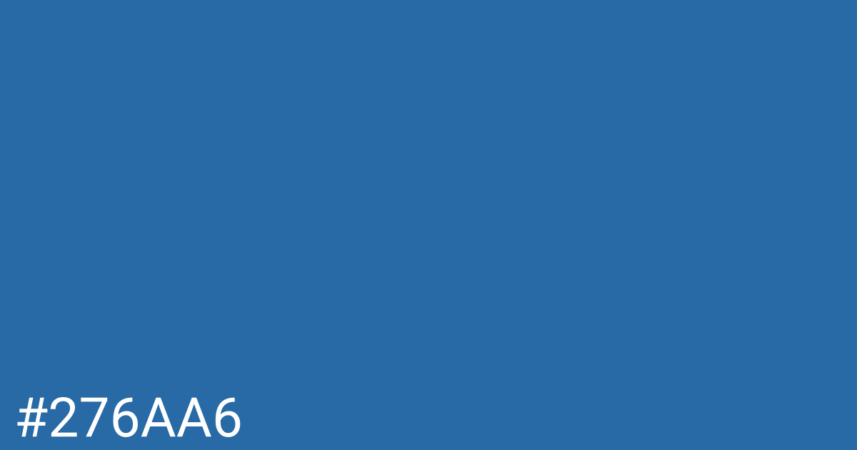 Hex color #276aa6 graphic