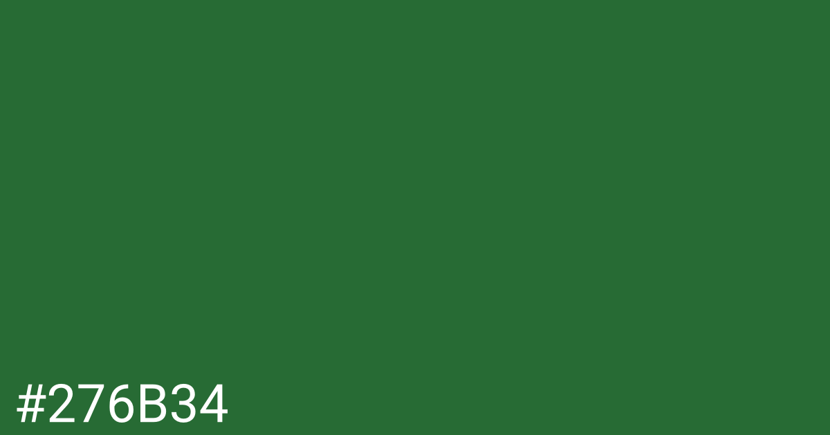 Hex color #276b34 graphic