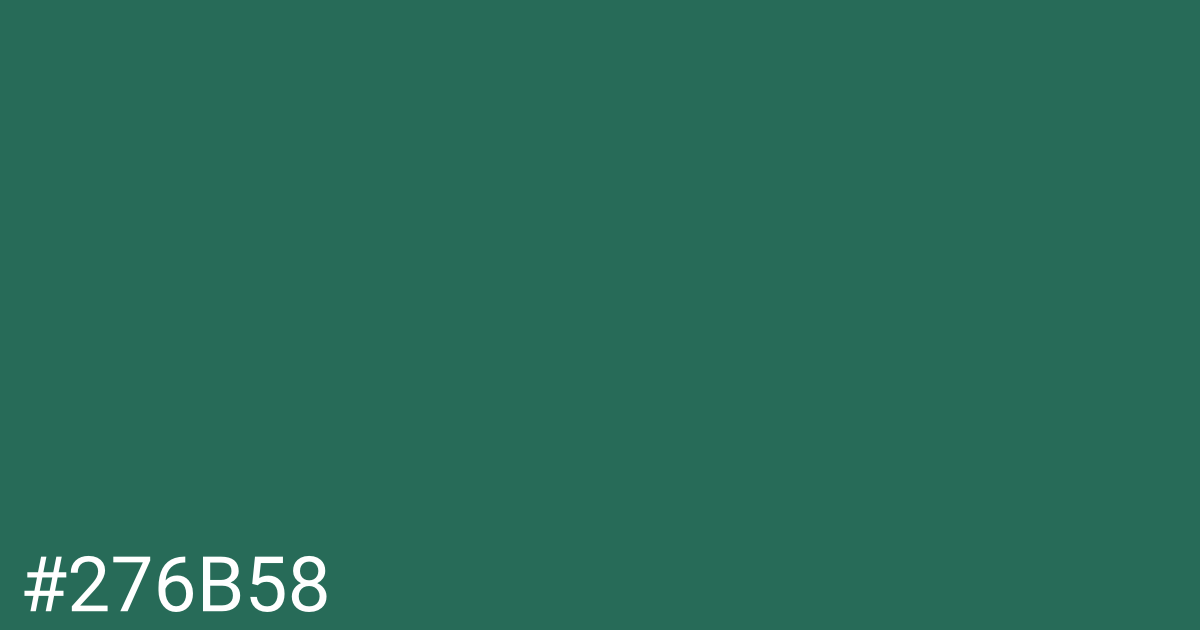 Hex color #276b58 graphic