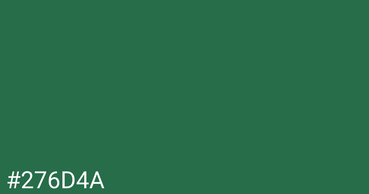 Hex color #276d4a graphic